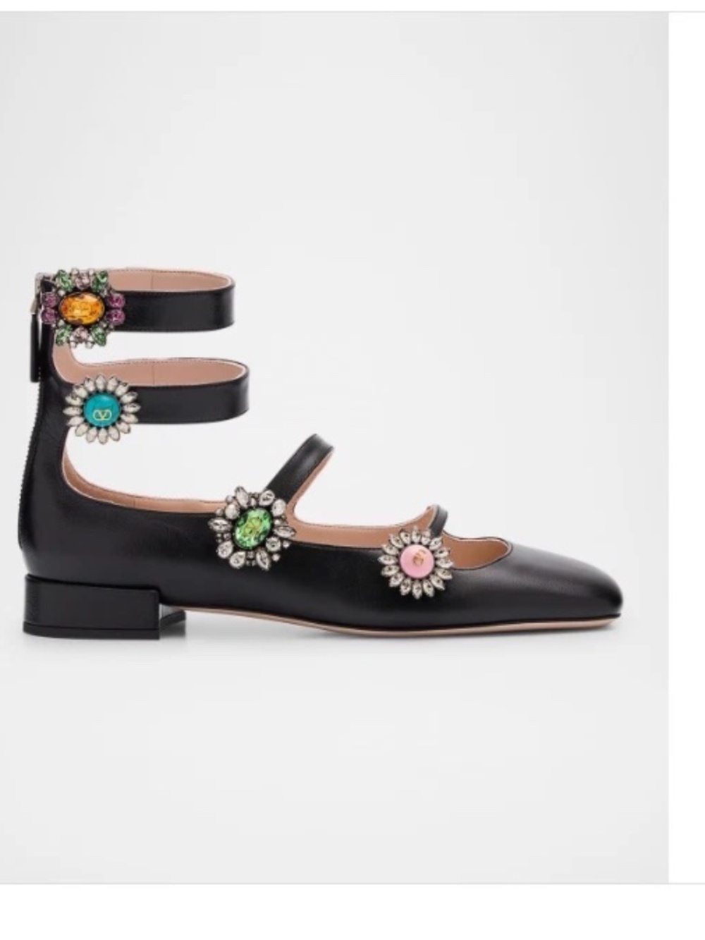 Valentino Garavani Women's Preshoes Embellished Ballet Flats